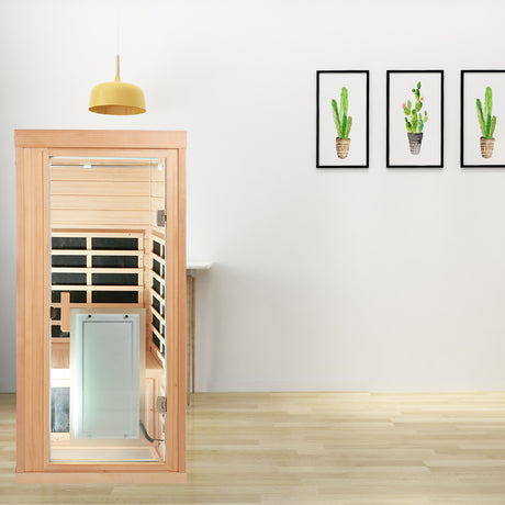 One person far infrared sauna room