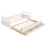 Daybed with Trundle and Drawers, Twin Size, White(OLD SKU: LP0000141KAA) - LP000241AAK - Home Elegance USA - 13