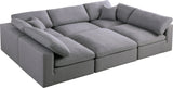 Serene - Cloud Modular Sectional - Grey - Home Elegance USA