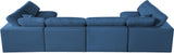 Plush - Cloud Modular Sectional 6 Piece - Navy - Home Elegance USA