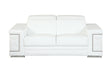 Top Grain Italian Leather Loveseat Home Elegance USA