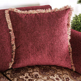 Tabitha - Sofa & Loveseat - Wine / Gold - Home Elegance USA