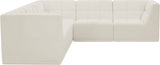 Relax - Modular Sectional 5 Piece - Cream - Modern & Contemporary - Home Elegance USA