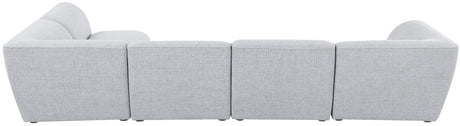 Miramar - Modular Sectional 5 Piece - Gray - Modern & Contemporary - Home Elegance USA