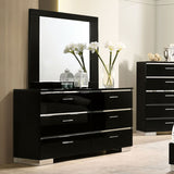 Carlie - 5 Piece Queen Bedroom Set With Chest - Black - Home Elegance USA