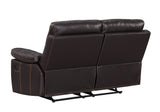 Global United Leather-Air Recliining  Loveseat Home Elegance USA