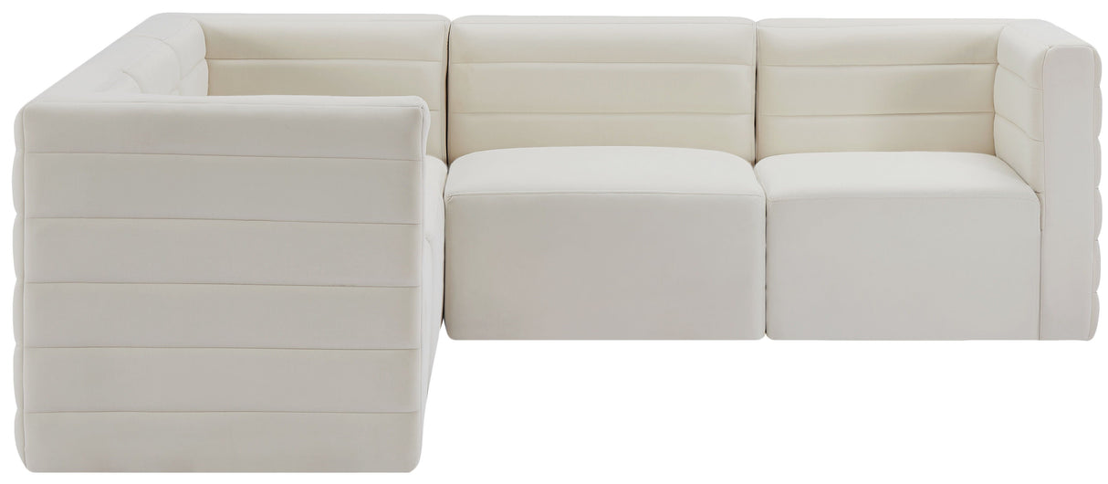 Quincy - Modular Sectional 5 Piece - Cream - Home Elegance USA