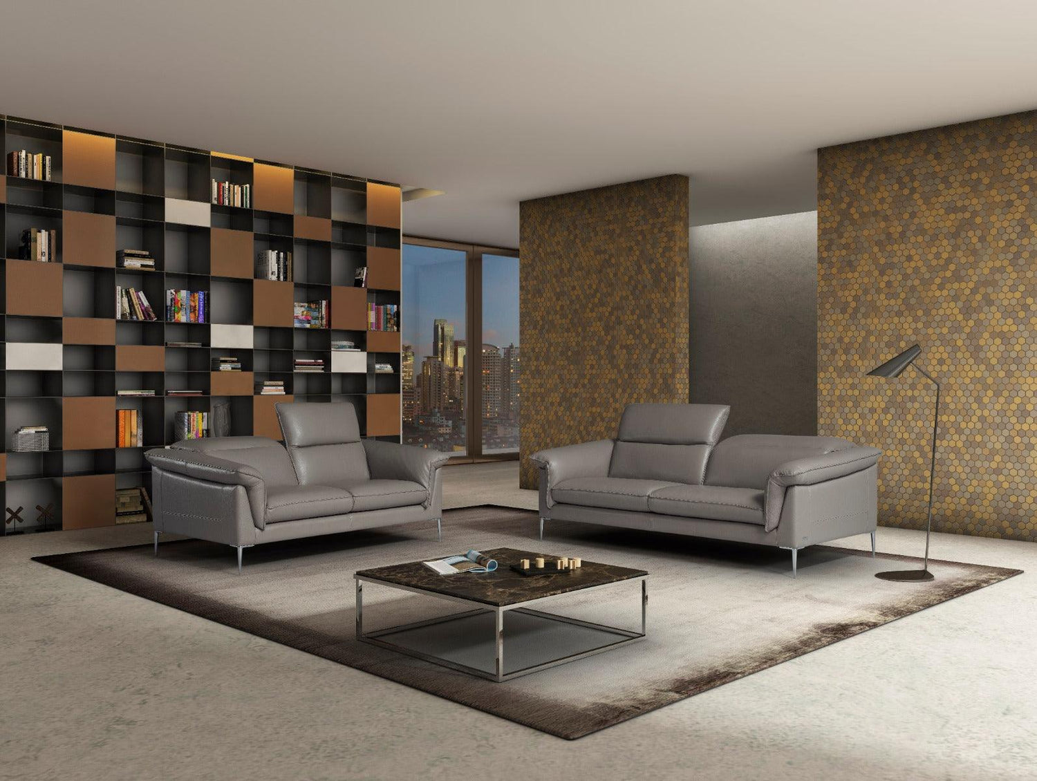 J&M Furniture - Eden Love Seat In Grey - 18326-L