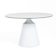 Vig Furniture Modrest Edith - Modern Round White Ceramic Dining Table