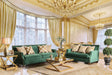 Verdante - Sofa & Loveseat - Emerald Green / Gold