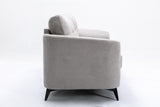 Callie Light Gray Velvet Fabric Sofa - Home Elegance USA