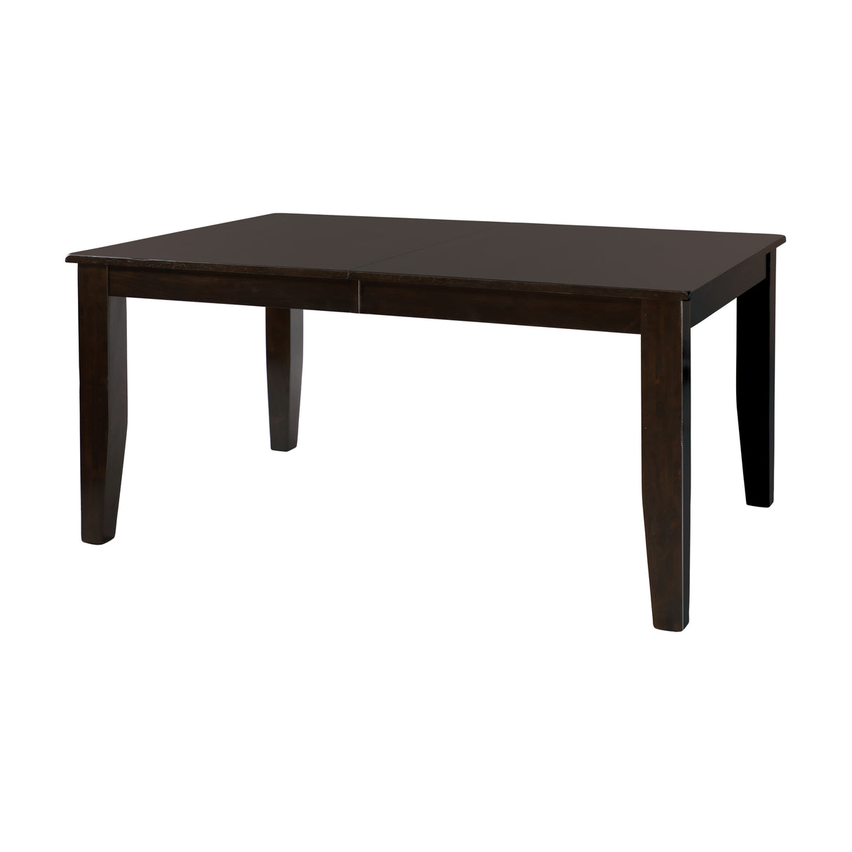 Casual Dining Warm Merlot Finish 1pc Dining Table with Self-Storing Extension Leaf Strong Durable Furniture - Home Elegance USA