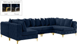 Tremblay - Modular Sectional 6 Piece - Navy - Modern & Contemporary - Home Elegance USA