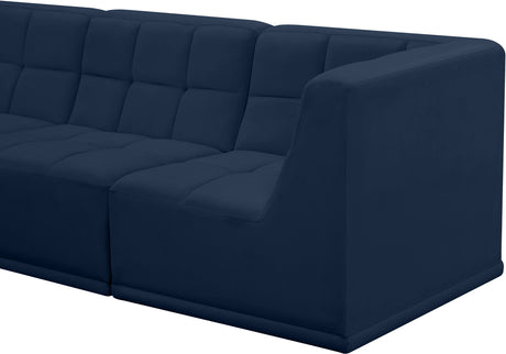 Relax - Modular Sectional 4 Piece - Navy - Home Elegance USA