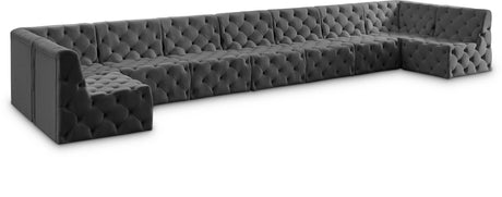 Tuft - Modular Sectional 9 Piece - Gray - Home Elegance USA