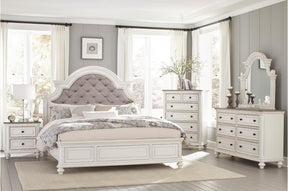 Baylesford 6 Piece Queen Bedroom Set In Antique White 1624W-1-6Set | Homelegance