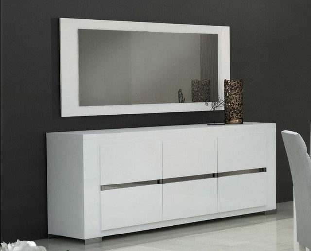 Esf Furniture - Status Italy Elegance 3-Door Buffet With Mirror - Elegance3Dbm