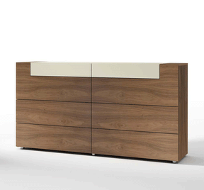 Elena Double Dresser In Walnut - Elenadresser158 | ESF