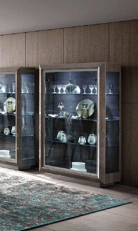 ESF Furniture - Camelgroup Italy 2 Door China Cabinet - ELITE2DRCABINET