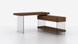 Elm Modern Desk In Warm Walnut Veneer - 178852 | J&M