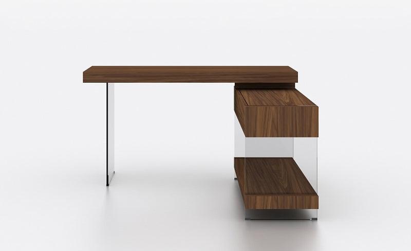 J&M Furniture - Elm Modern Desk In Warm Walnut Veneer - 178852