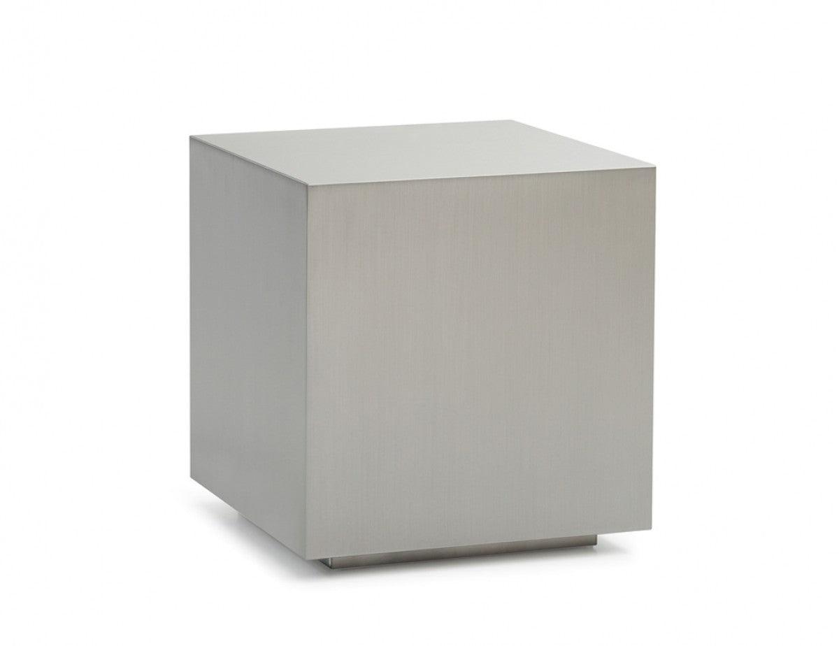 Vig Furniture - Modrest Anvil Modern Brushed Stainless Steel End Table - Vgvcet8368