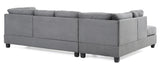 Glory Furniture Malone G633B-SC Sectional ( 3 Boxes) , GRAY - Home Elegance USA