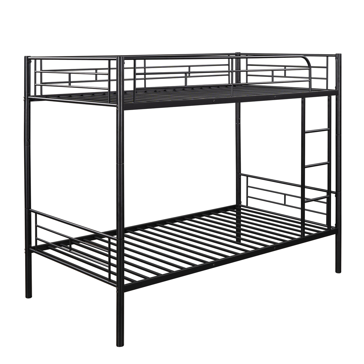 Twin Over Twin Metal Bunk Bed (Black) ( old sku: MF189201BAA ) - Home Elegance USA