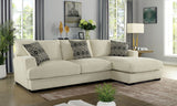 Kaylee - L-Shaped Sectional Right Side - Beige - Home Elegance USA