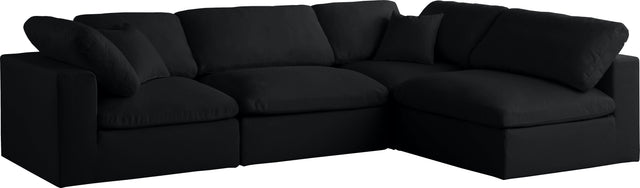 Plush - Cloud Modular Sectional - Black - Home Elegance USA