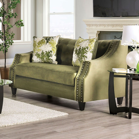 Kaye - Sofa & Loveseat - Green - Home Elegance USA