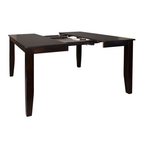 Casual Dining Warm Merlot Finish 1pc Counter Height Table with Self-Storing Extension Leaf Strong Durable Furniture - Home Elegance USA