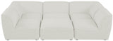 Miramar - Modular Sectional 6 Piece - Cream - Fabric - Modern & Contemporary - Home Elegance USA