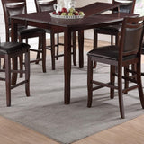 Dining Room Furniture Dining Table Dark Brown Counter Height Table w Butterfly Leaf Wooden Top 1pc Kitchen High Table - B01180911 - Home Elegance USA - 3