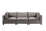 Madison Light Gray Fabric Sofa Couch Home Elegance USA