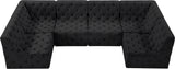 Tuft - Modular Sectional 6 Piece - Black - Modern & Contemporary - Home Elegance USA