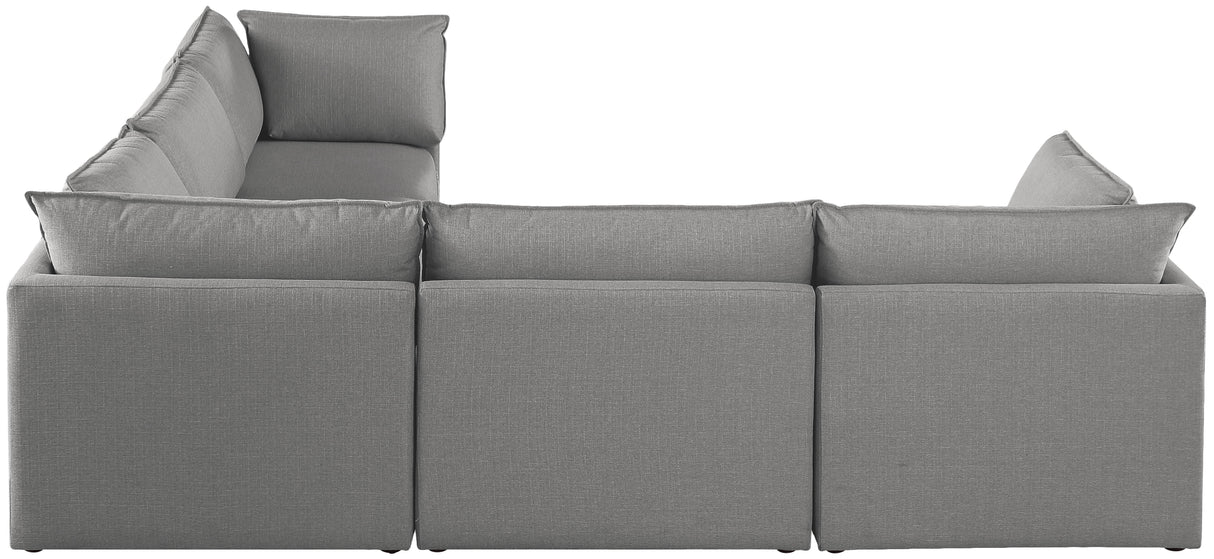 Mackenzie - Modular Sectional 5 Piece - Gray - Modern & Contemporary - Home Elegance USA