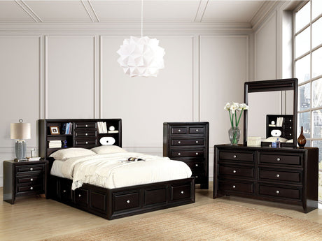 Yorkville - 4 Piece Queen Bedroom Set - Espresso - Home Elegance USA