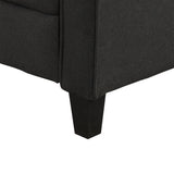 Living Room Furniture Loveseat Sofa and 3-seat  sofa (Black) Home Elegance USA