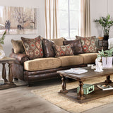 Fletcher - Sofa & Loveseat - Brown / Tan - Home Elegance USA