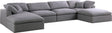 Serene - Cloud Modular Sectional 6 Piece - Grey