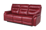 Top-Grain Leather Motion Set: Decadent Comfort, Contemporary Style, Wine or Coffee Color, Reclining with USB Control Panel - Home Elegance USA