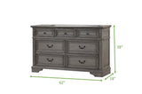 Grace Dresser in Gray - Home Elegance USA