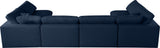 Serene - Cloud Modular Sectional 6 Piece - Navy - Fabric - Home Elegance USA