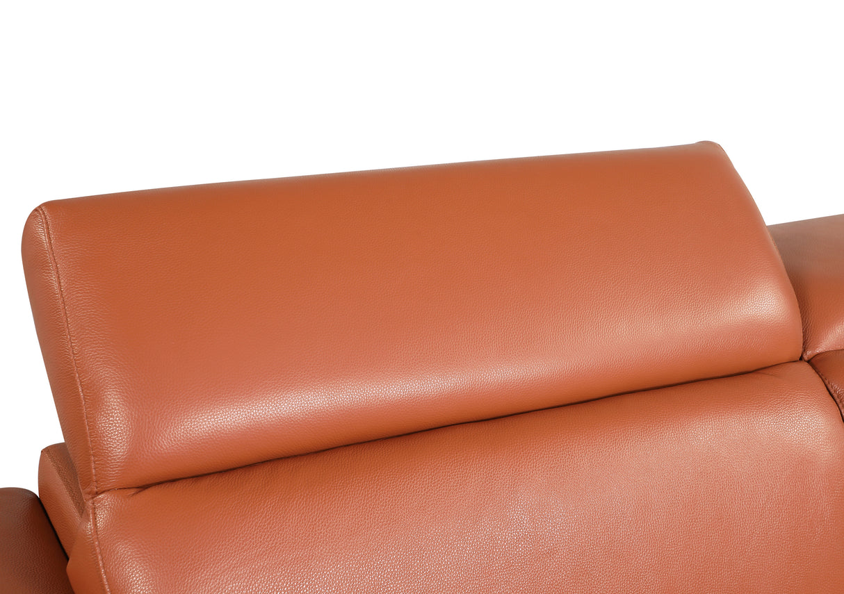 Top Grain Italian Leather Sofa Home Elegance USA