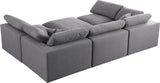 Serene - Cloud Modular Sectional - Grey - Home Elegance USA