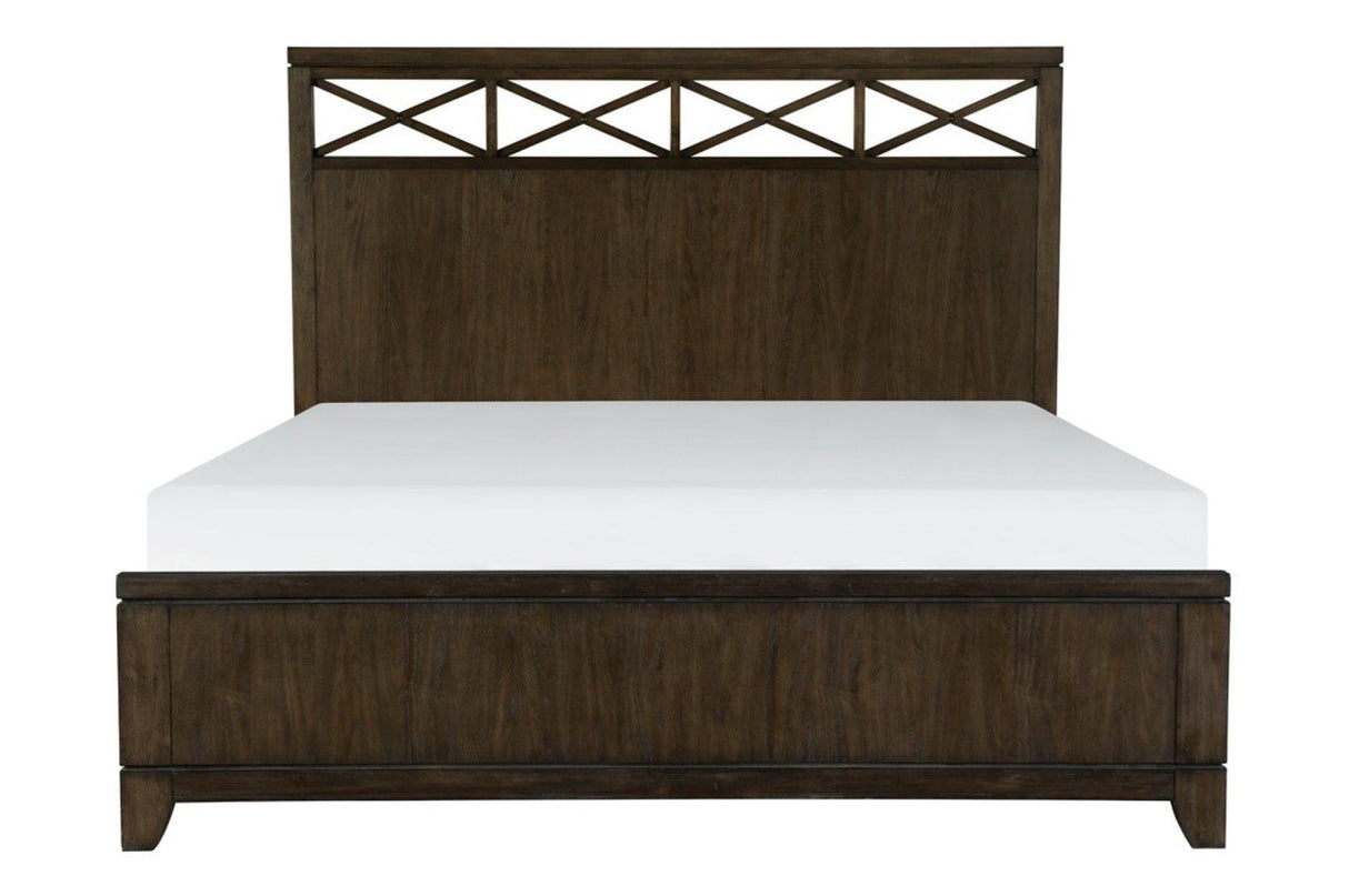 Homelegance - Griggs Queen Bed In Dark Brown - 1669-1*