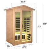 Outdoor sauna for two  person