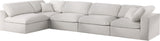 Serene - Cloud Modular Sectional 5 Piece - Cream - Home Elegance USA