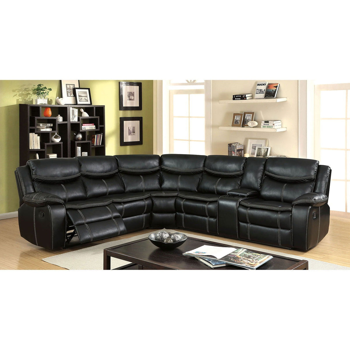 Gatria - Sectional - Black - Home Elegance USA